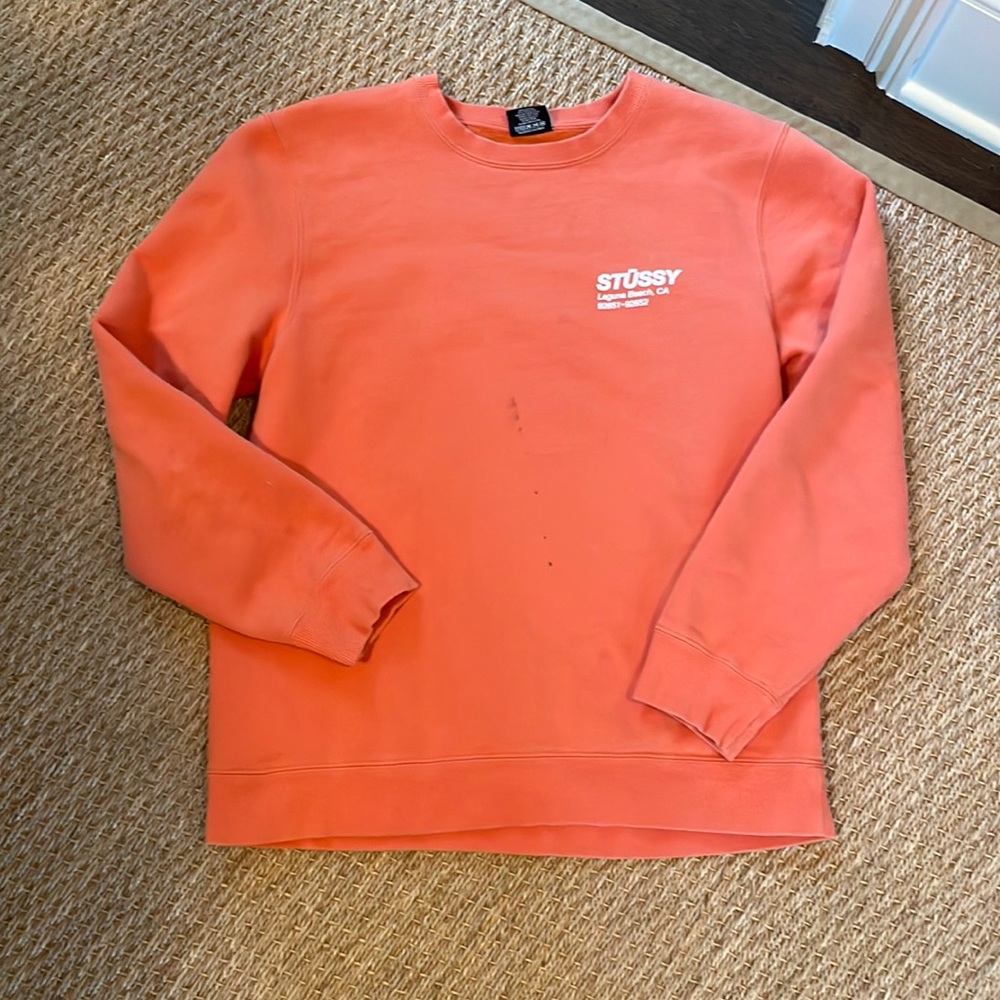 Stüssy Sweatshirt Size M Tangerine
